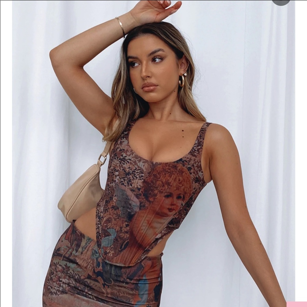 White Fox Boutique renaissance corset top